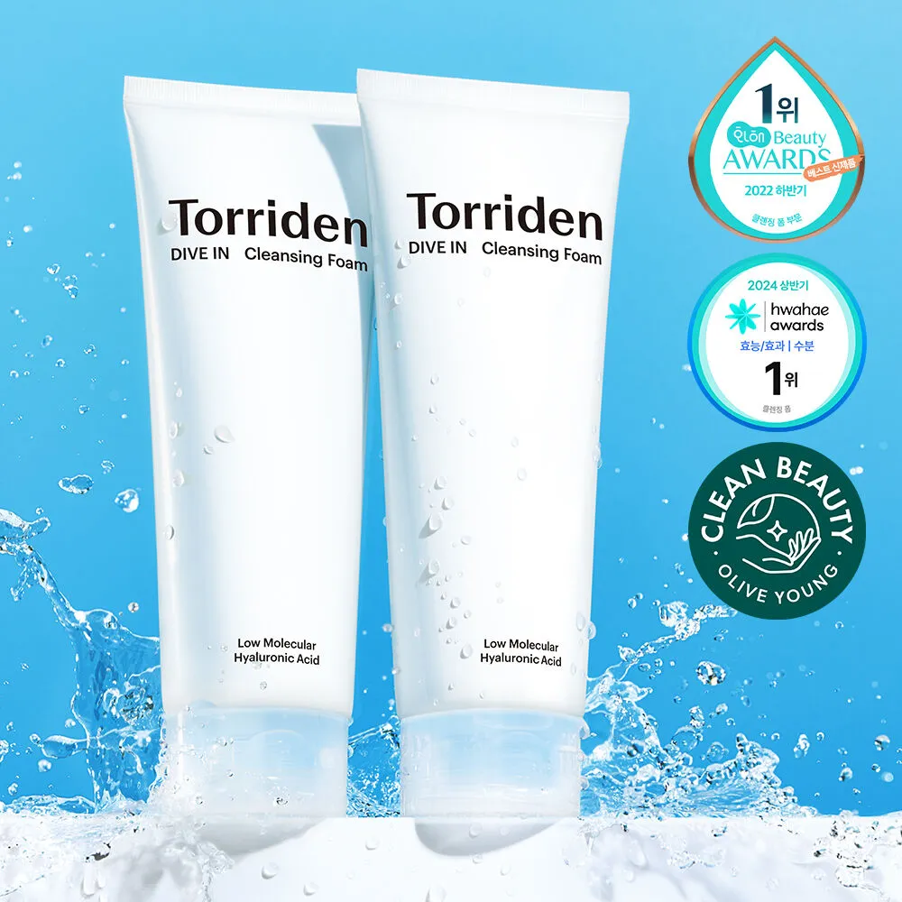 skincare for sensitive skin - Torriden DIVE IN cleansing foam