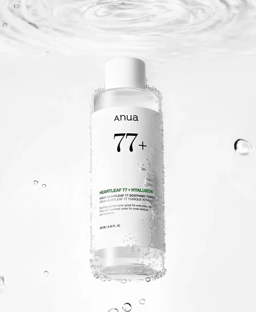 skincare for sensitive skin - Anua heartleaf 77 soothing toner