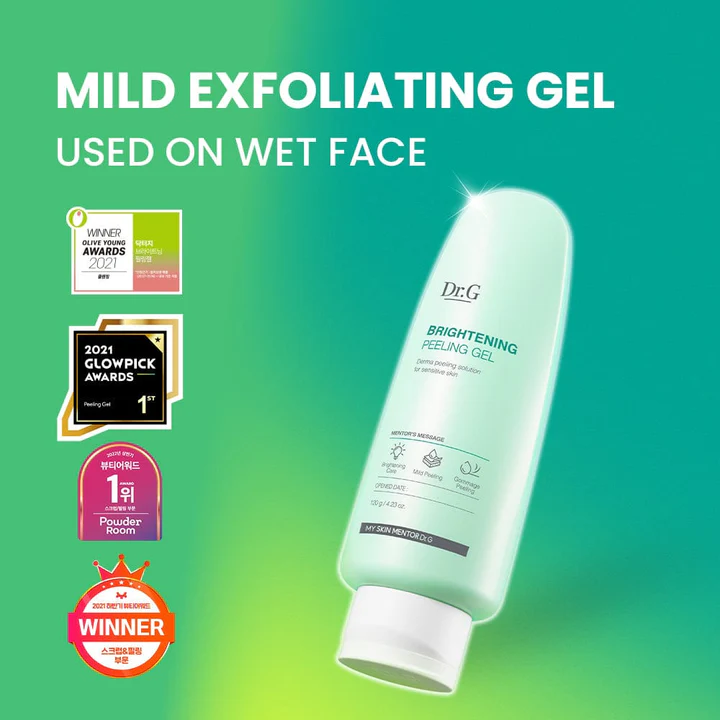 skincare for sensitive skin - Dr. G mild exfoliating gel